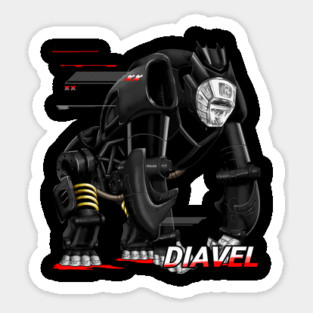 Ducati Diavel Black Sticker