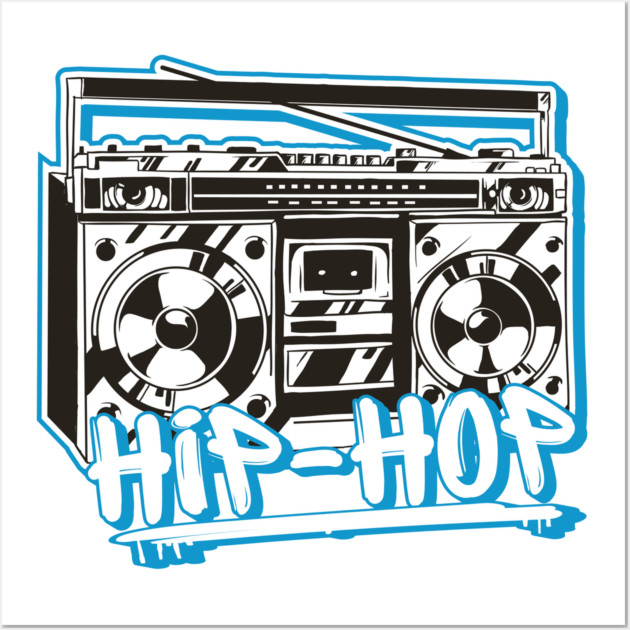 Hip Hop Rap Retro Music 80s and 90s Ghettoblaster Gift Hip Hop