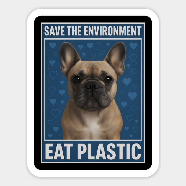 Save the environment eat plastic Magnet by SKIBITEES 