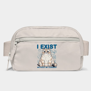 I Exist Without My Consent Cat Meme Bag