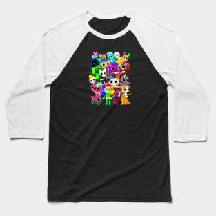 Dandy's World Characters _ Funny Dandys World Baseball T-Shirt