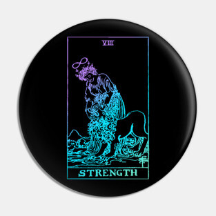Strength Tarot Card Pin