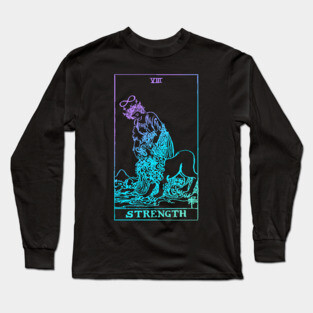 Strength Tarot Card Long Sleeve T-Shirt