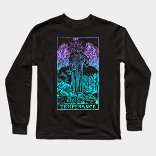 Temperance Tarot Card Long Sleeve T-Shirt
