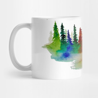 Rainbow forest Mug