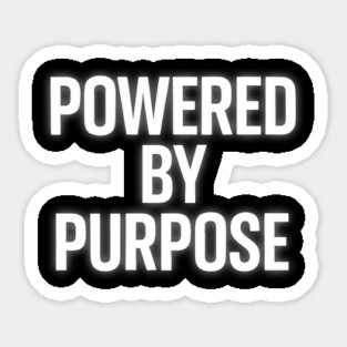 Powered By Purpose - Motivational Christian Faith Magnet