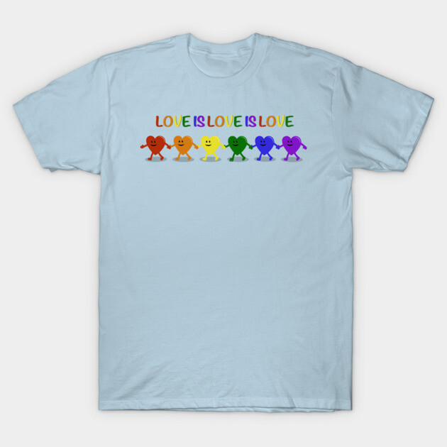 Pride Heart Parade T-Shirt by Coconut Moe Illustrations