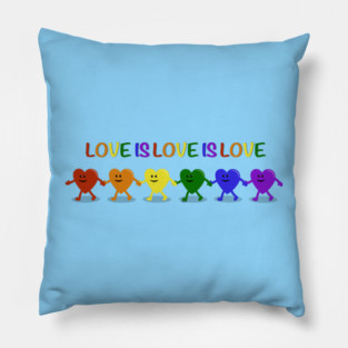 Pride Heart Parade Pillow