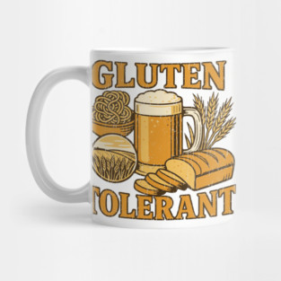 Gluten Tolerant Beer Lover Humor Pun Mug