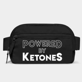 Inspiring "Powered By Ketones" Healthy Keto Diet Message Bag