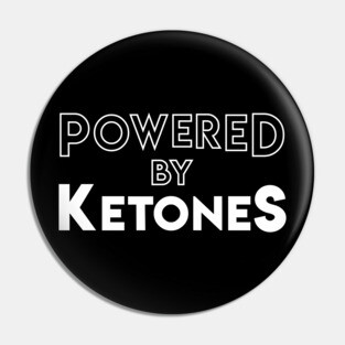 Inspiring "Powered By Ketones" Healthy Keto Diet Message Pin