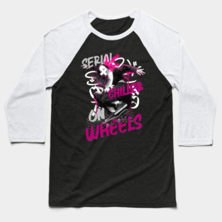Skateboard Nun: Rebel Spirit on Wheels Baseball T-Shirt