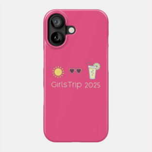 girls trip 2025: sun sass and tequila Phone Case