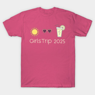 girls trip 2025: sun sass and tequila T-Shirt