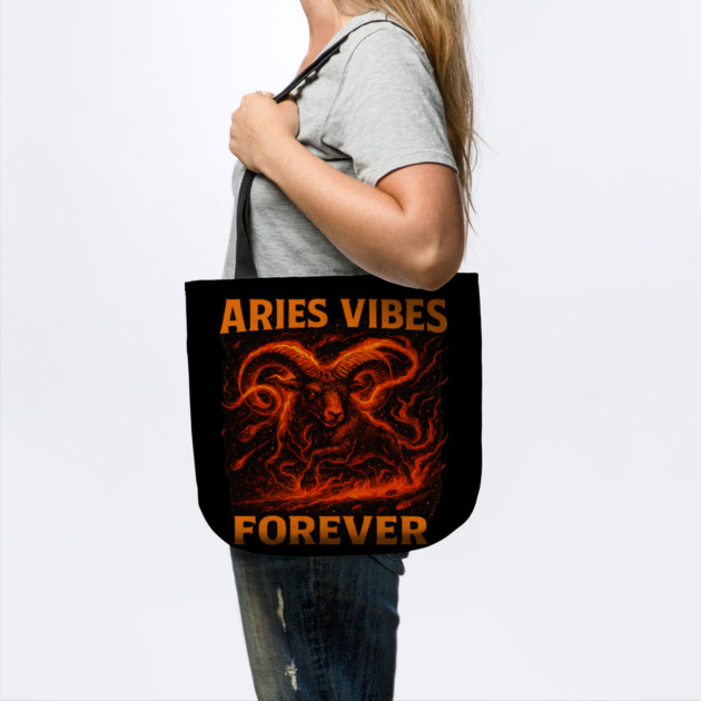 Aries Vibes Forever Zodiac Fire Ram Art by belownormal