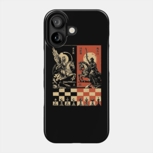 Chess Battle Japanese Strategy Game Vintage War Poster Art Phone Case