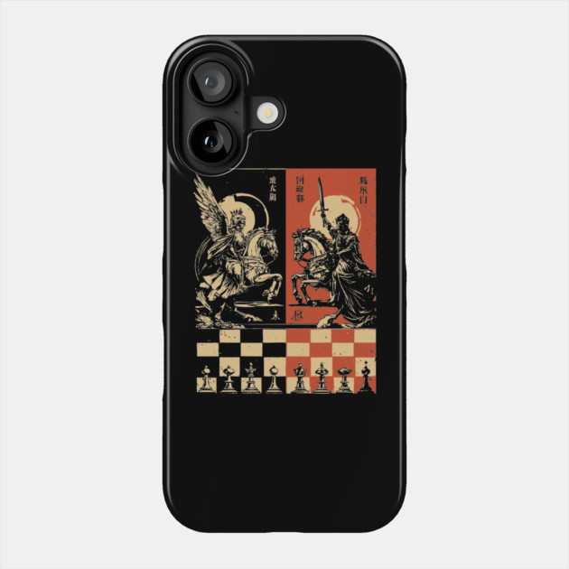 Chess Battle Japanese Strategy Game Vintage War Poster Art Phone Case by TuncGK