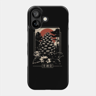 Mystical Pinecone Japanese Occult Nature Symbol Dark Art Phone Case