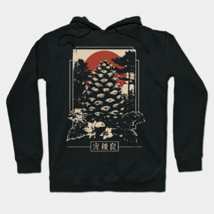 Mystical Pinecone Japanese Occult Nature Symbol Dark Art Hoodie