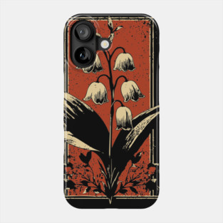 Melancholic Tulips Japanese Gothic Botanical Dark Flower Art Phone Case