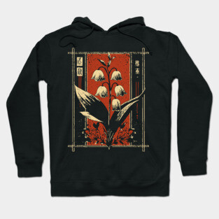 Melancholic Tulips Japanese Gothic Botanical Dark Flower Art Hoodie