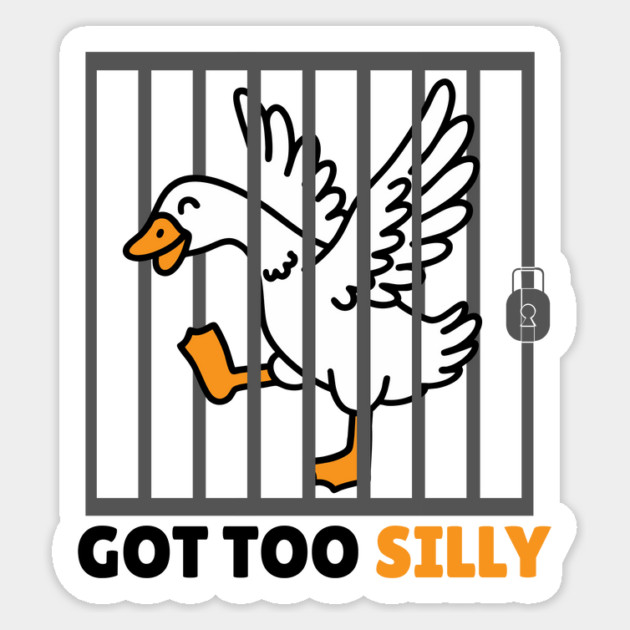 Funny Silly Goose Magnet by The WYLD Tribe