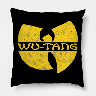 wutang!, wu-tang vintage, wutangclan shirt, yellow wutang Pillow