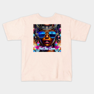 futuristic FirstClassQueen Kids T-Shirt
