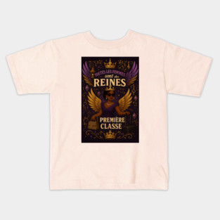 Regal Black Queen Kids T-Shirt