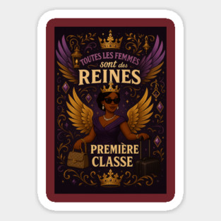 Regal Black Queen Magnet