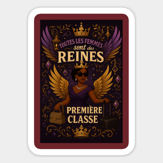 Regal Black Queen Magnet by FirstClassQueen