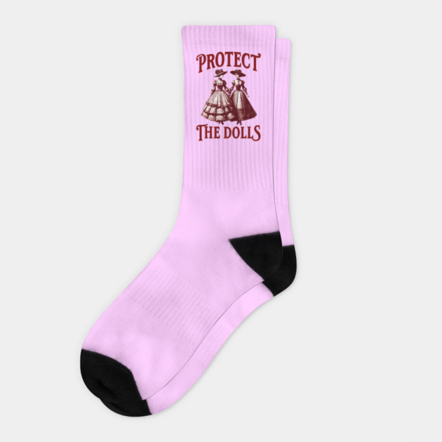 Protect-The-Dolls Socks by Creatifly Graphic Tees