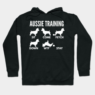 Aussie Training Australian Terrier Tricks Hoodie