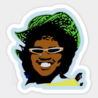 moms young pop art pic Sticker
