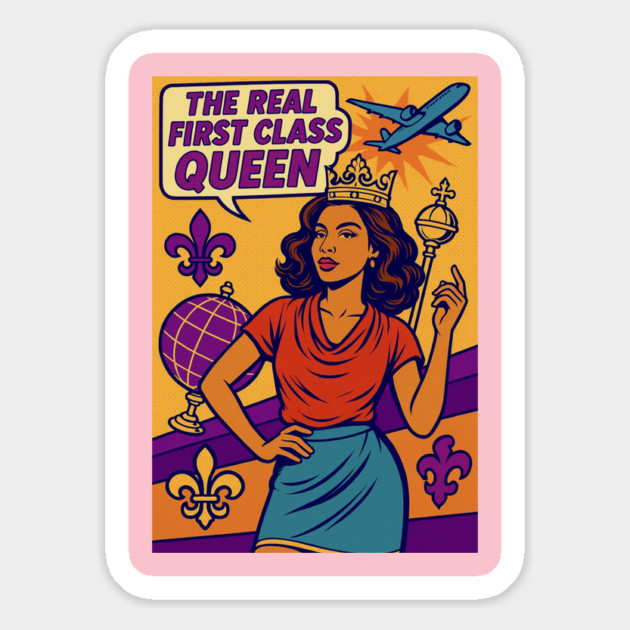 The Real First Class Queen pop art Magnet by FirstClassQueen