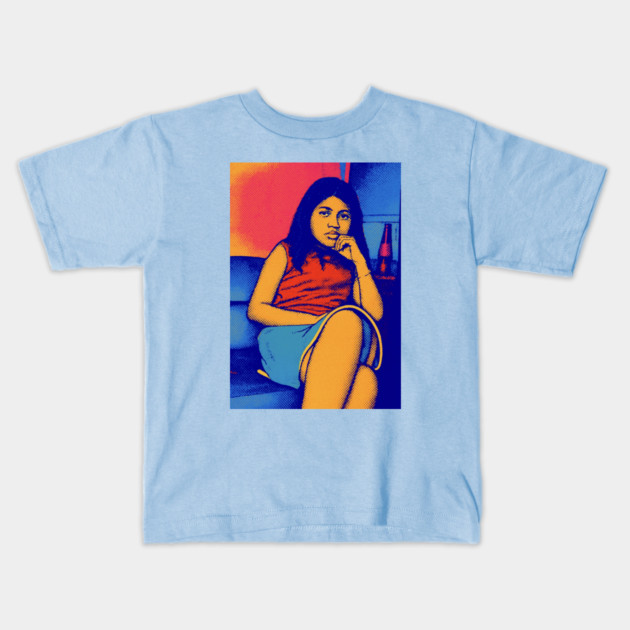 real queen sittings back Kids T-Shirt by FirstClassQueen