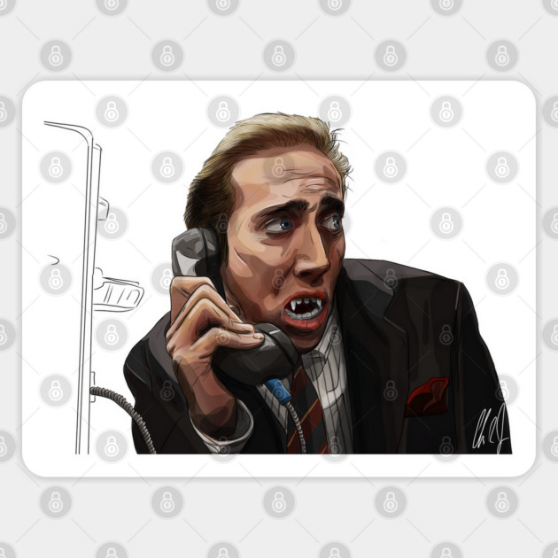 Vampire's Kiss: Fangbooth Sticker by 51Deesigns