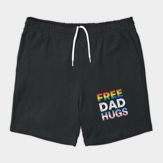 Free Dad Hugs LGBTQ Gay Pride Month Proud Ally by Creatifly Graphic Tees