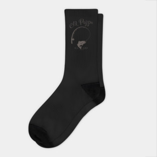 Old Papa Hooked For Life Socks