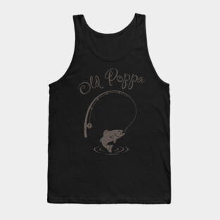 Old Papa Hooked For Life Tank Top