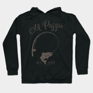 Old Papa Hooked For Life Hoodie