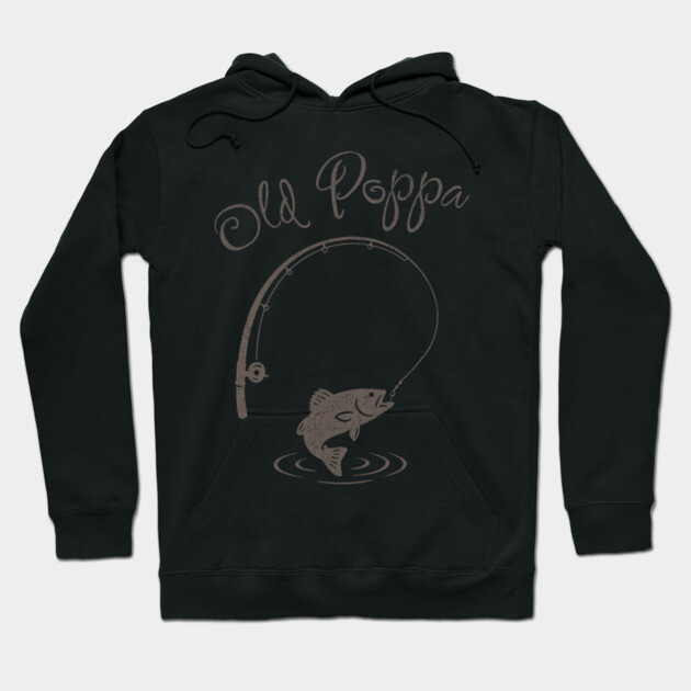 Old Papa Hooked For Life Hoodie by DonWillisJrArt