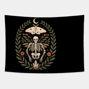 Y2K Grunge Fairycore Skeleton Therian Golincore Emo Graphic Tapestry