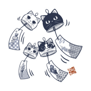 Cat Wind Chimes T-Shirt