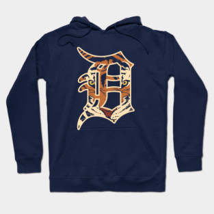 Detroit Tigers - D Logo - Front Hoodie