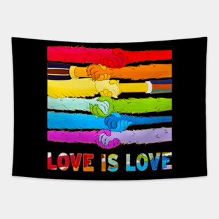 Lgbt Pride Love Is Love Muppet Tapestry
