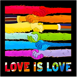 Lgbt Pride Love Is Love Muppet Posters and Art