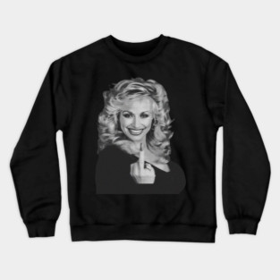 Dolly Parton Retro Middle Finger Country Music Crewneck Sweatshirt