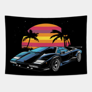 Countach Aesthetic Tapestry