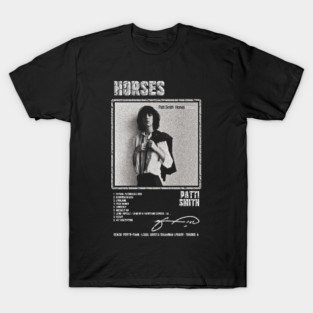 HORSES - PATTI SMITH || ALBUM TRACKLIST || T-Shirt